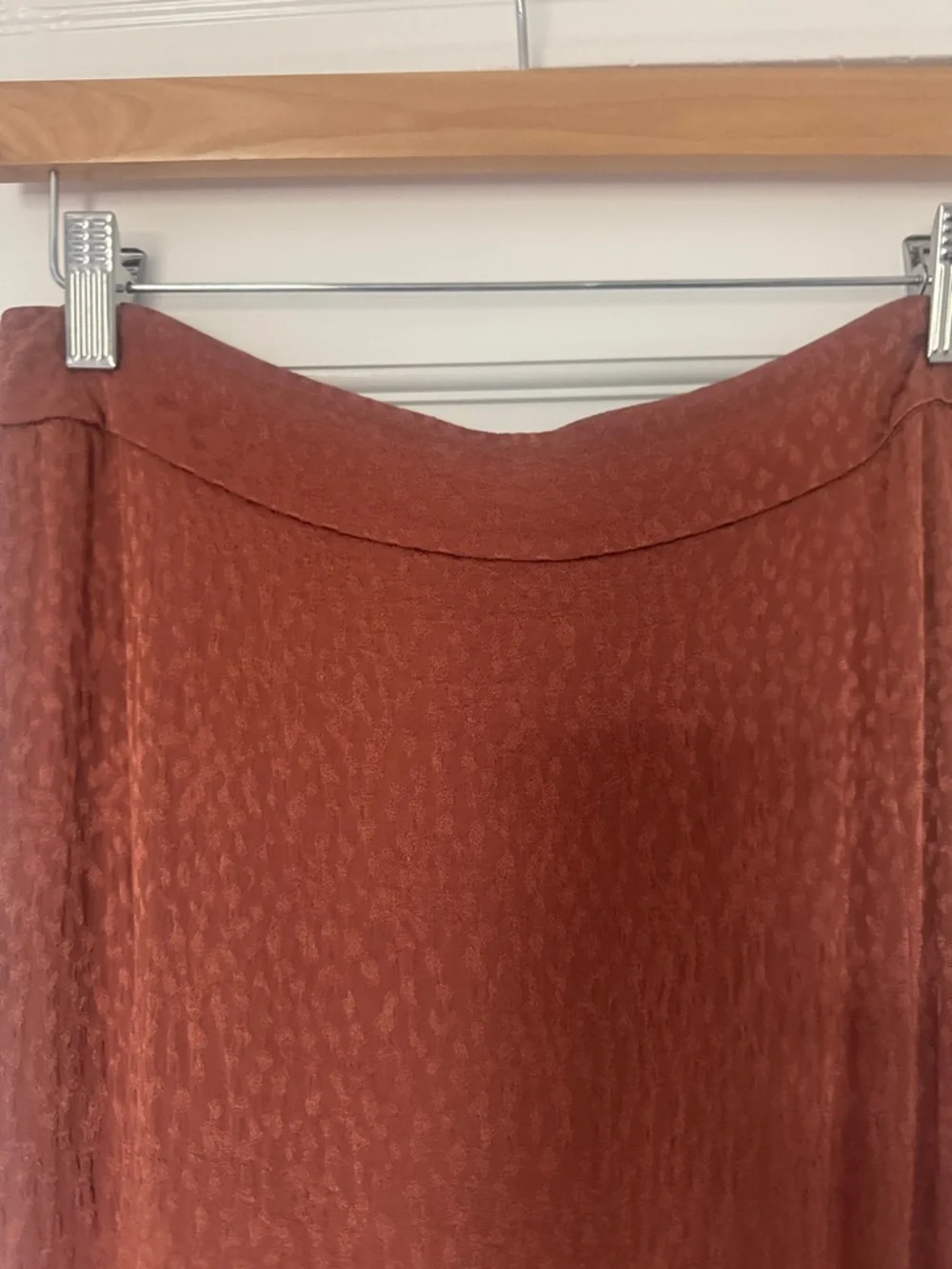 Madewell Flounce Hem Midi Skirt Cheetah Jacquard - Picture 8 of 12